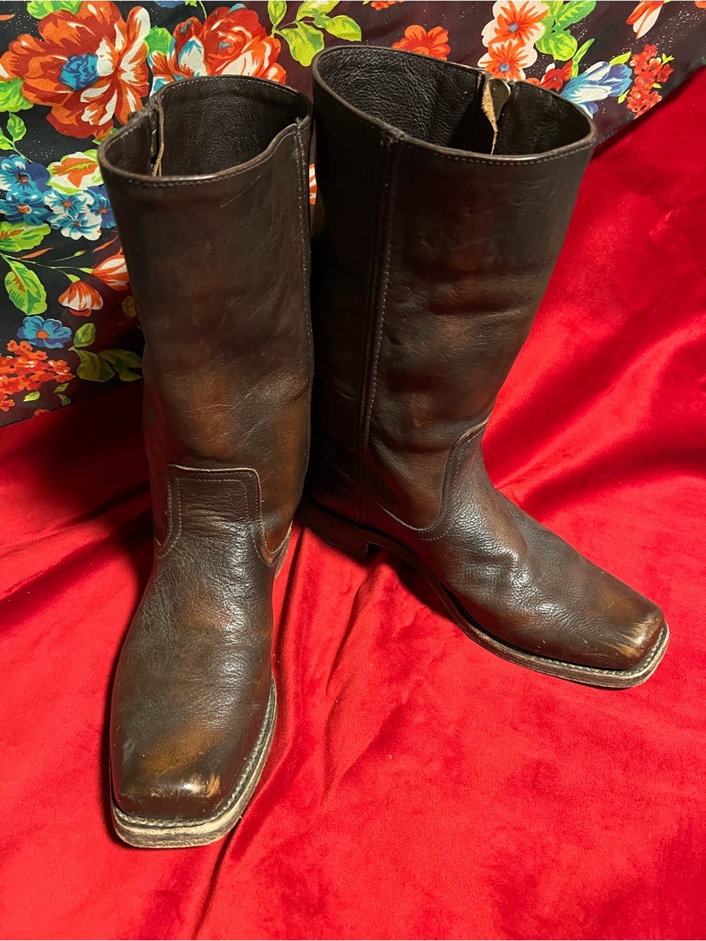 Frye Leather Riding Boots | Cognac Brown, Women's Size 10B - Picture 2 of 11